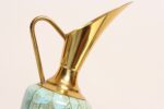Collection of Four Vintage Dutch Delftware Porcelain and Brass Vessels and Ewers - Image 10