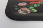 Large Vintage Lacquered Metal Litho Ribbon and Floral Tray by Piero Fornasetti - Image 25