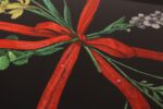 Large Vintage Lacquered Metal Litho Ribbon and Floral Tray by Piero Fornasetti - Image 10