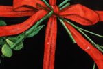 Large Vintage Lacquered Metal Litho Ribbon and Floral Tray by Piero Fornasetti - Image 11
