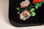 Large Vintage Lacquered Metal Litho Ribbon and Floral Tray by Piero Fornasetti - Image 24