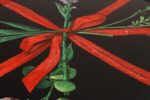 Large Vintage Lacquered Metal Litho Ribbon and Floral Tray by Piero Fornasetti - Image 12