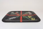 Large Vintage Lacquered Metal Litho Ribbon and Floral Tray by Piero Fornasetti - Image 4