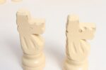 Vintage Folk Art L.L. Bean Wooden Chess Pieces - Complete Set 32 Pieces - Image 8
