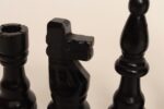 Vintage Folk Art L.L. Bean Wooden Chess Pieces - Complete Set 32 Pieces - Image 15