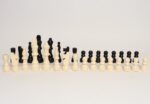Vintage Folk Art L.L. Bean Wooden Chess Pieces - Complete Set 32 Pieces - Image 2