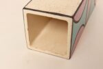 Vintage Turquoise and Purple Glazed Ceramic Vase by Aldo Londi for Bitossi Italy - Image 16