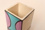 Vintage Turquoise and Purple Glazed Ceramic Vase by Aldo Londi for Bitossi Italy - Image 15