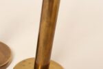 Set of Two Vintage Patinated Brass Candlesticks with Cork Bases - Image 18