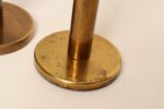 Set of Two Vintage Patinated Brass Candlesticks with Cork Bases - Image 22
