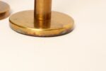 Set of Two Vintage Patinated Brass Candlesticks with Cork Bases - Image 21