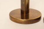 Set of Two Vintage Patinated Brass Candlesticks with Cork Bases - Image 19