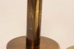 Set of Two Vintage Patinated Brass Candlesticks with Cork Bases - Image 16