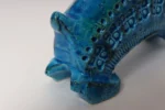 Italian Bitossi Rimini Blu Ceramic Bunny Rabbit by Aldo Londi for Flavia - Image 9
