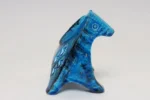 Italian Bitossi Rimini Blu Ceramic Horse by Aldo Londi for Flavia Ceramiche - Image 3