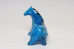 Italian Bitossi Rimini Blu Ceramic Horse by Aldo Londi for Flavia Ceramiche - Image 4