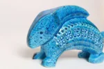 Italian Bitossi Rimini Blu Ceramic Bunny Rabbit by Aldo Londi for Flavia - Image 7