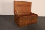 Vintage New England Grasscloth Wrapped Cedar and Bamboo Trunk / Blanket Chest - Image 3