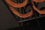Arthur Umanoff Leather and Iron 12 Bottle Wine Rack with Butcher Block Top - Image 24