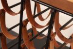 Arthur Umanoff Leather and Iron 12 Bottle Wine Rack with Butcher Block Top - Image 28