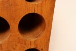 Vintage Rustic / Primitive Solid Maple Six-Bottle Wine Holder - Image 13