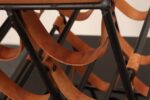 Arthur Umanoff Leather and Iron 12 Bottle Wine Rack with Butcher Block Top - Image 29