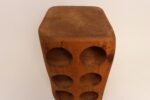 Vintage Rustic / Primitive Solid Maple Six-Bottle Wine Holder - Image 8