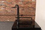 Antique Arts and Crafts Style Hand-Forged Serpentine / Snake Form Andirons - Image 4
