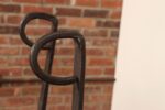 Pair of French Folk Art Hand-Forged Abstract Figural Zoomorphic Andirons - Image 8