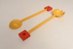 Italian Postmodern "Euclid" Series Salad Servers by Michael Graves for Alessi - Image 7