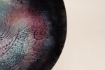 Large Vintage Enamel on Copper Sgraffito Peacock Decorative Plate by Arpad Rosti - Image 10