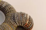 Vintage American Folk/Tramp Art Sculptural Bottle Cap and Milk Glass Vide Poche - Image 14