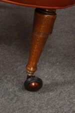 Vintage Chesterfield Style Tufted Barrel Back Tub Club Chairs on Caster Wheels - Image 31