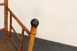 Antique Aesthetic Movement Burnt Bamboo and Grasscloth Corner Chair - Image 25