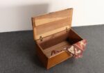 Antique American Grasscloth Wrapped Cedar and Bamboo Trunk / Blanket Chest - Image 2