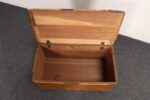 Antique American Grasscloth Wrapped Cedar and Bamboo Trunk / Blanket Chest - Image 8