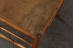 Antique Aesthetic Movement Burnt Bamboo and Grasscloth Corner Chair - Image 13
