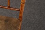 Antique Aesthetic Movement Burnt Bamboo and Grasscloth Corner Chair - Image 21