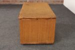 Antique American Grasscloth Wrapped Cedar and Bamboo Trunk / Blanket Chest - Image 9