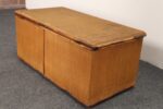 Antique American Grasscloth Wrapped Cedar and Bamboo Trunk / Blanket Chest - Image 4