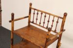 English Aesthestic Movement Burnt Bamboo Four Shelf Curio / Etagere / Bookshelf - Image 12