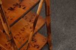 English Aesthestic Movement Burnt Bamboo Four Shelf Curio / Etagere / Bookshelf - Image 21