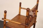 English Aesthestic Movement Burnt Bamboo Four Shelf Curio / Etagere / Bookshelf - Image 14