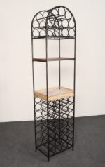 Mid-Century Modern 39-Bottle Iron Wine Rack by Arthur Umanoff for Shaver Howard - Image 2