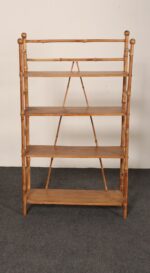 Antique Aesthestic Movement Bamboo Four Tier Curio Shelf / Etagere / Bookshelf - Image 4