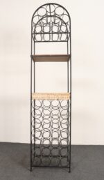 Mid-Century Modern 39-Bottle Iron Wine Rack by Arthur Umanoff for Shaver Howard - Image 5