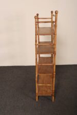 Antique Aesthestic Movement Bamboo Four Tier Curio Shelf / Etagere / Bookshelf - Image 6
