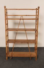 Antique Aesthestic Movement Bamboo Four Tier Curio Shelf / Etagere / Bookshelf - Image 3