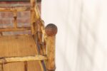 Victorian Style Torched Bamboo and Grasscloth Four-Tier Etagere / Bookshelf - Image 33