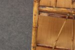 Victorian Style Torched Bamboo and Grasscloth Four-Tier Etagere / Bookshelf - Image 25